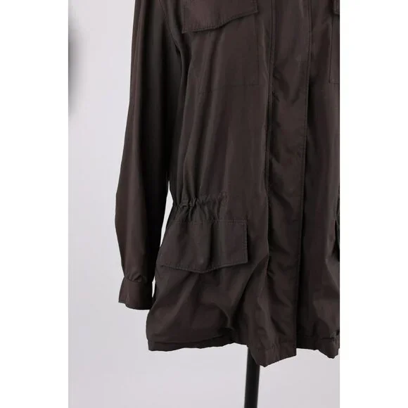 Loro Piana Cashmere Lined Women’s Traveller Parka Jacket SZ 46 Brown